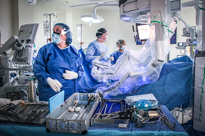 Surgery in progress